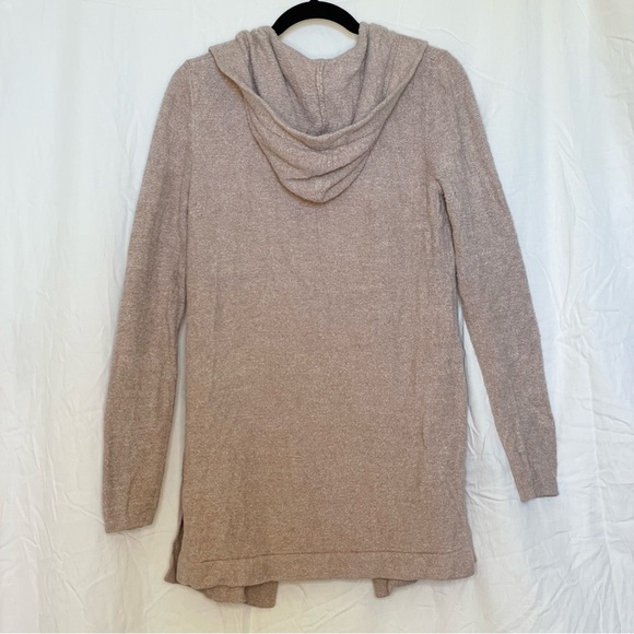 Barefoot Dreams CozyChic Lite Hooded Cardigan Dusty Rose Size Small - Picture 2 of 8